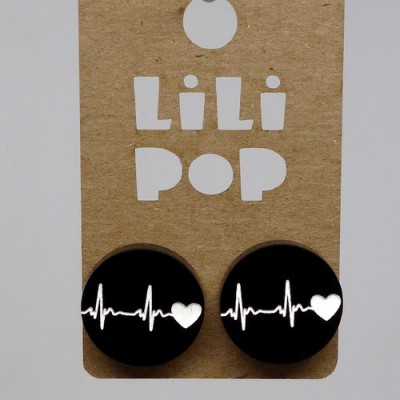 Boucles d'oreilles Lili POP- Battement de coeur